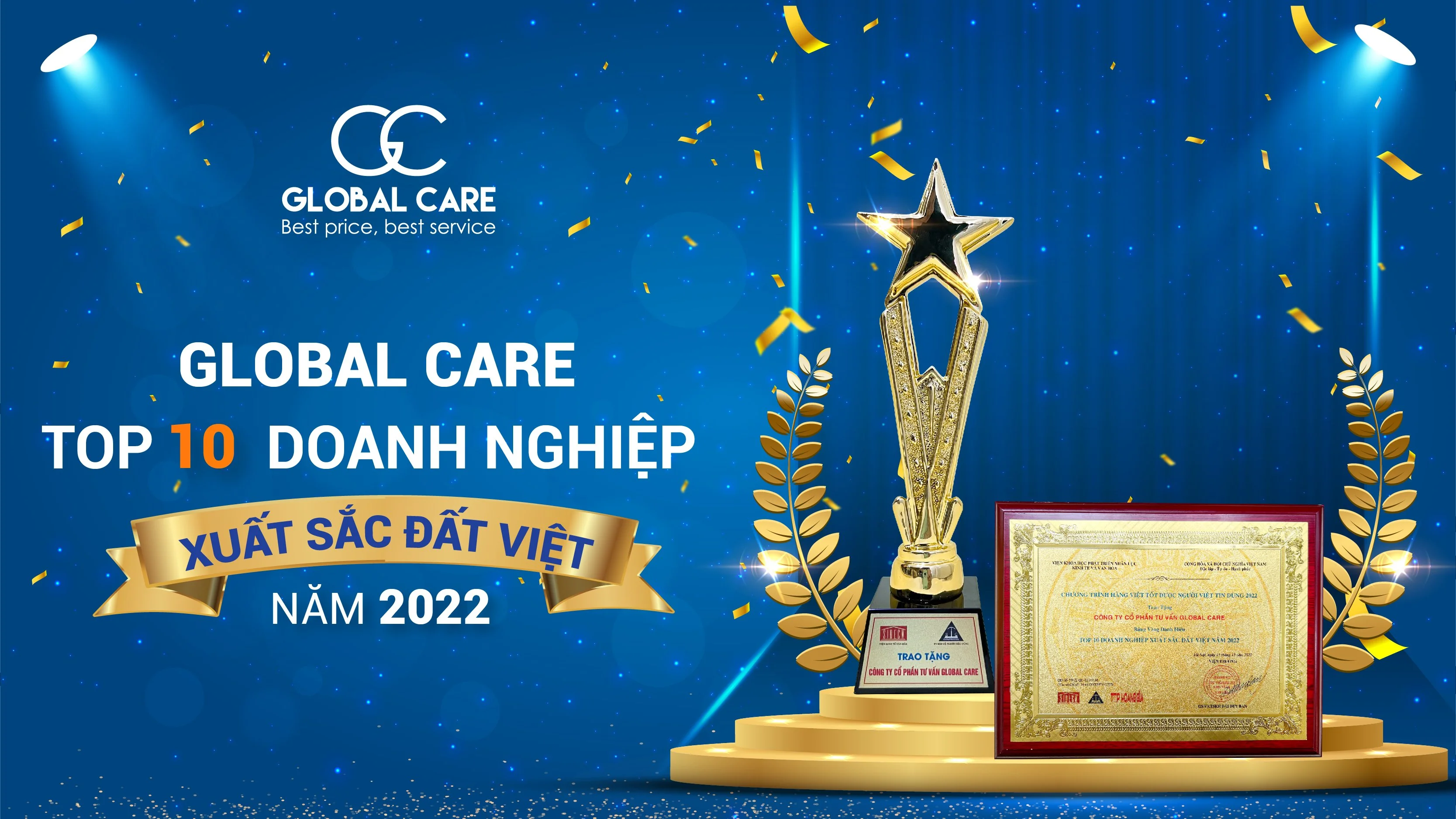 Global_Care_vinh_du_nhan_Cup_va_Bang_khen_Top_10_doanh_nghiep_xuat_sac_dat_Viet_2022