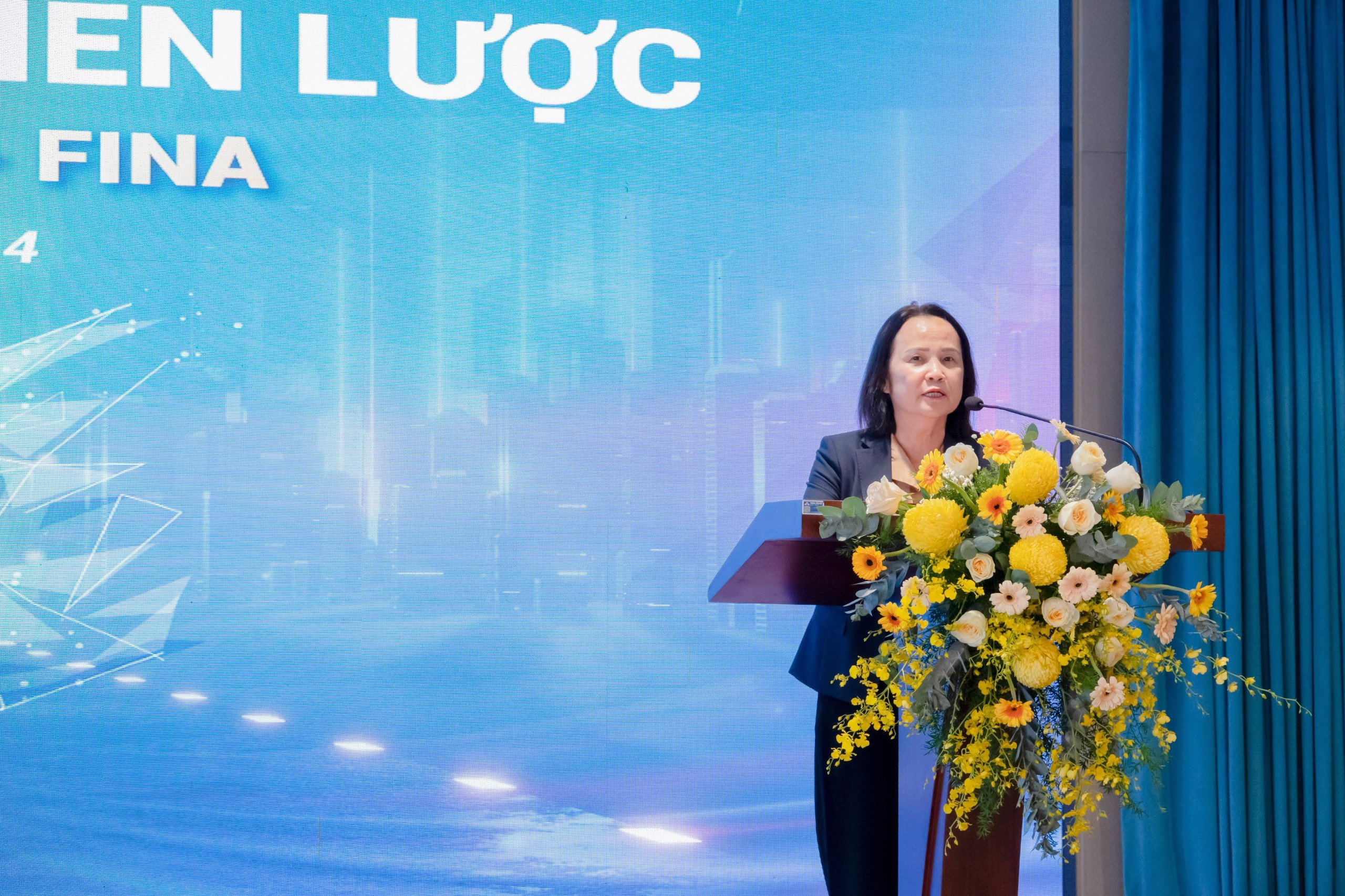 Chủ tịch HĐQT VNI - Bà Lê Thị Hà Thanh chia sẻ tại sự kiện